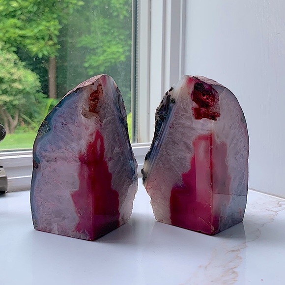 Agate Geode Book Ends - Picture 3 of 8
